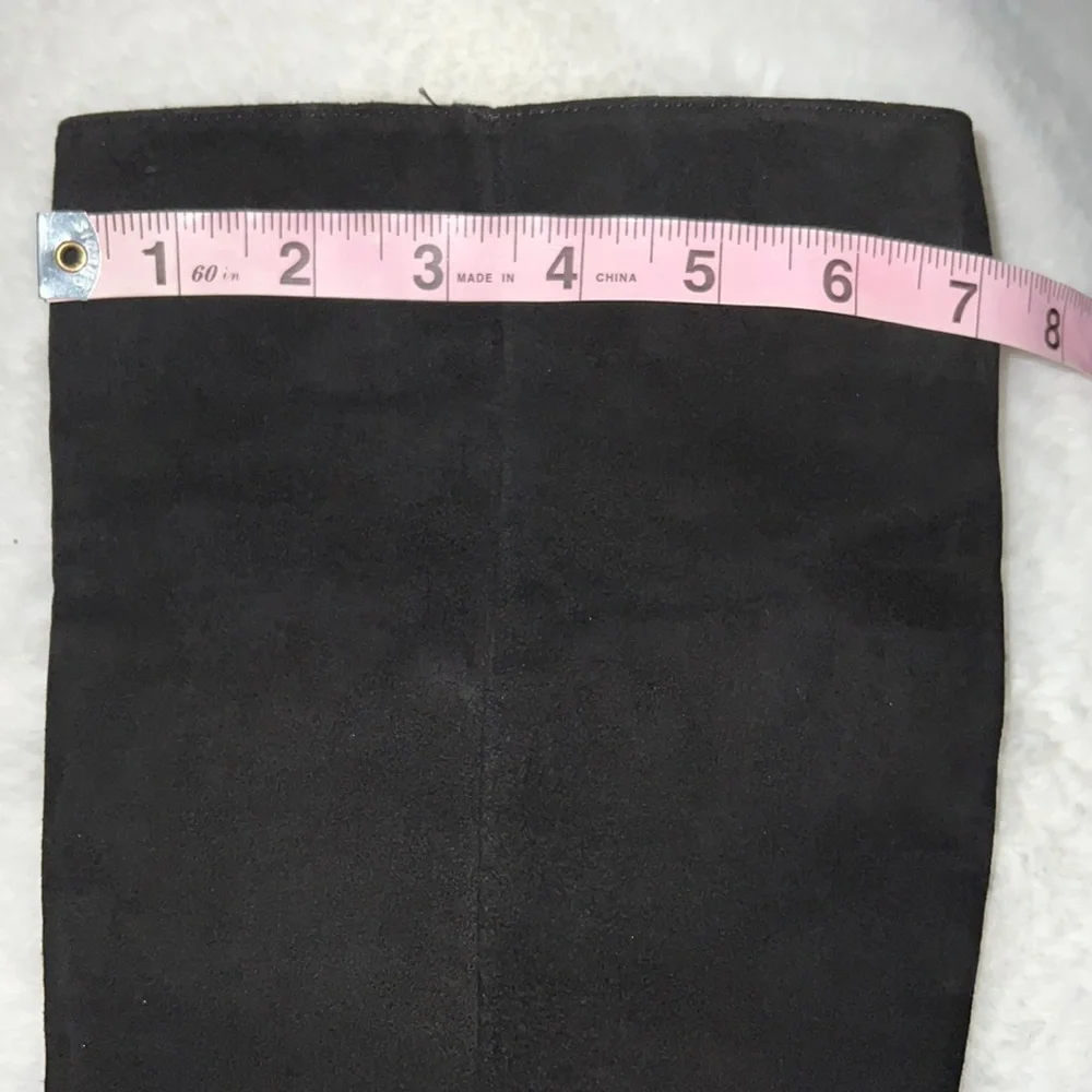 GIANNI BINI knee High Black Suede Boots.  #45